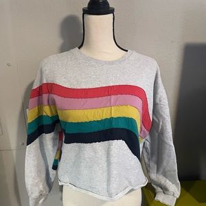 Marine Layer Vintage Inspired Rainbow Sweatshirt XS